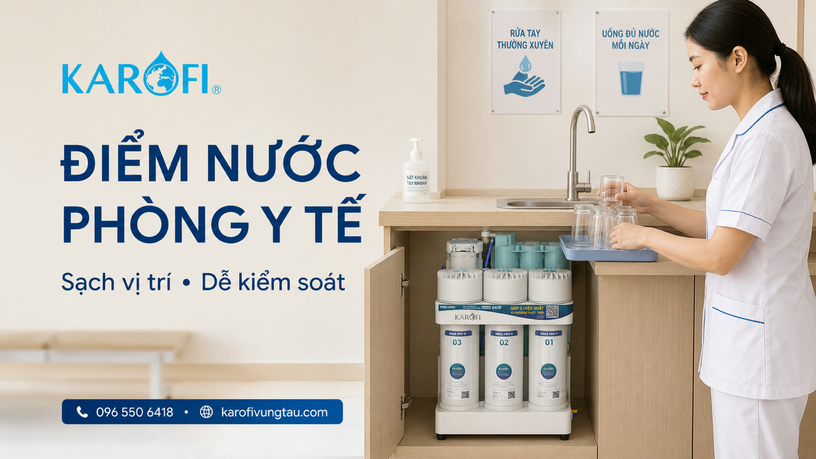 Máy lọc nước cho phòng y tế học đường