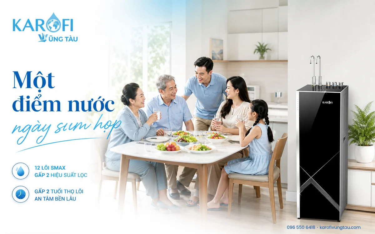 Máy lọc nước nóng lạnh Karofi Vũng Tàu: KAD-M85