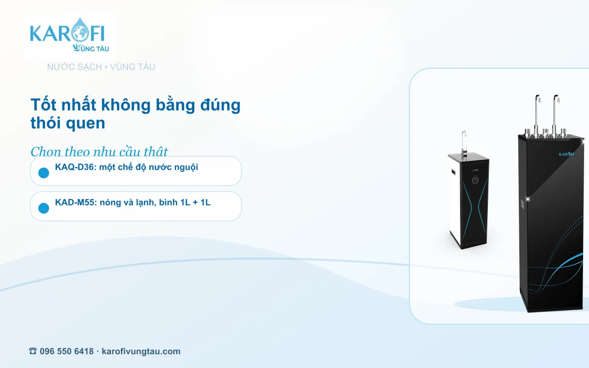 Máy lọc nước loại nào tốt: RO nguội hay nóng lạnh cho gia đình?