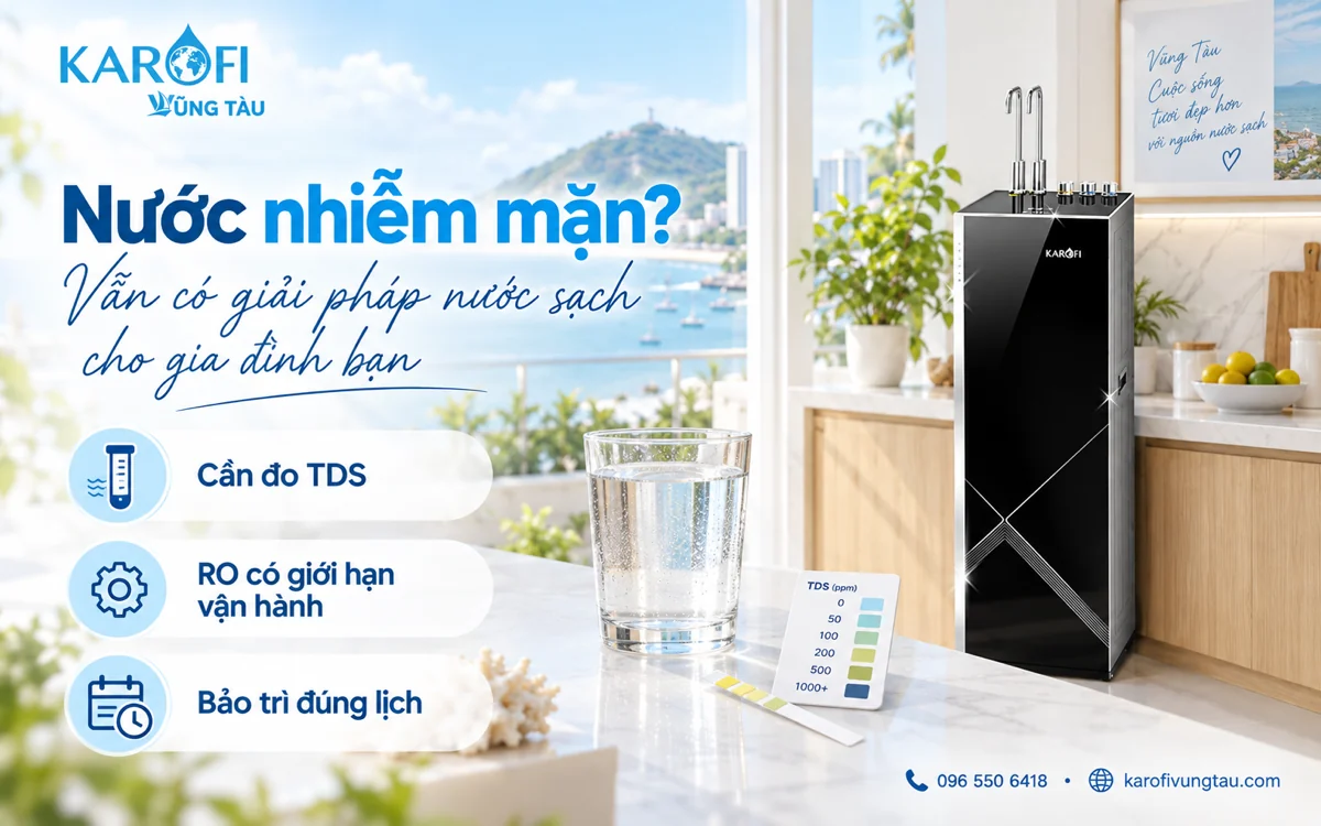 Nước nhiễm mặn có lọc RO được không?