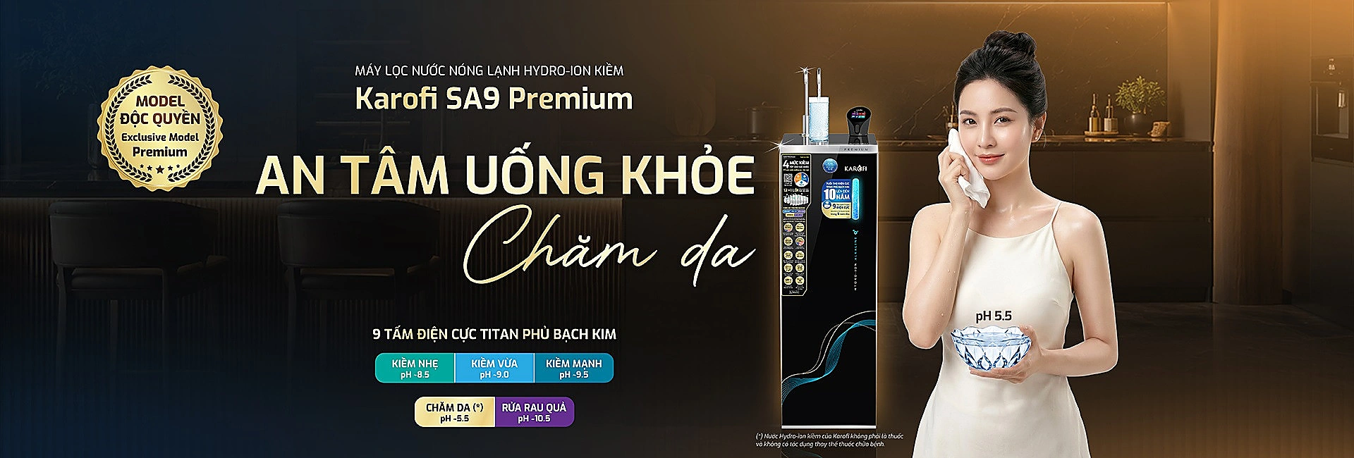 Karofi SA9 Premium - An tâm uống khỏe, chăm da