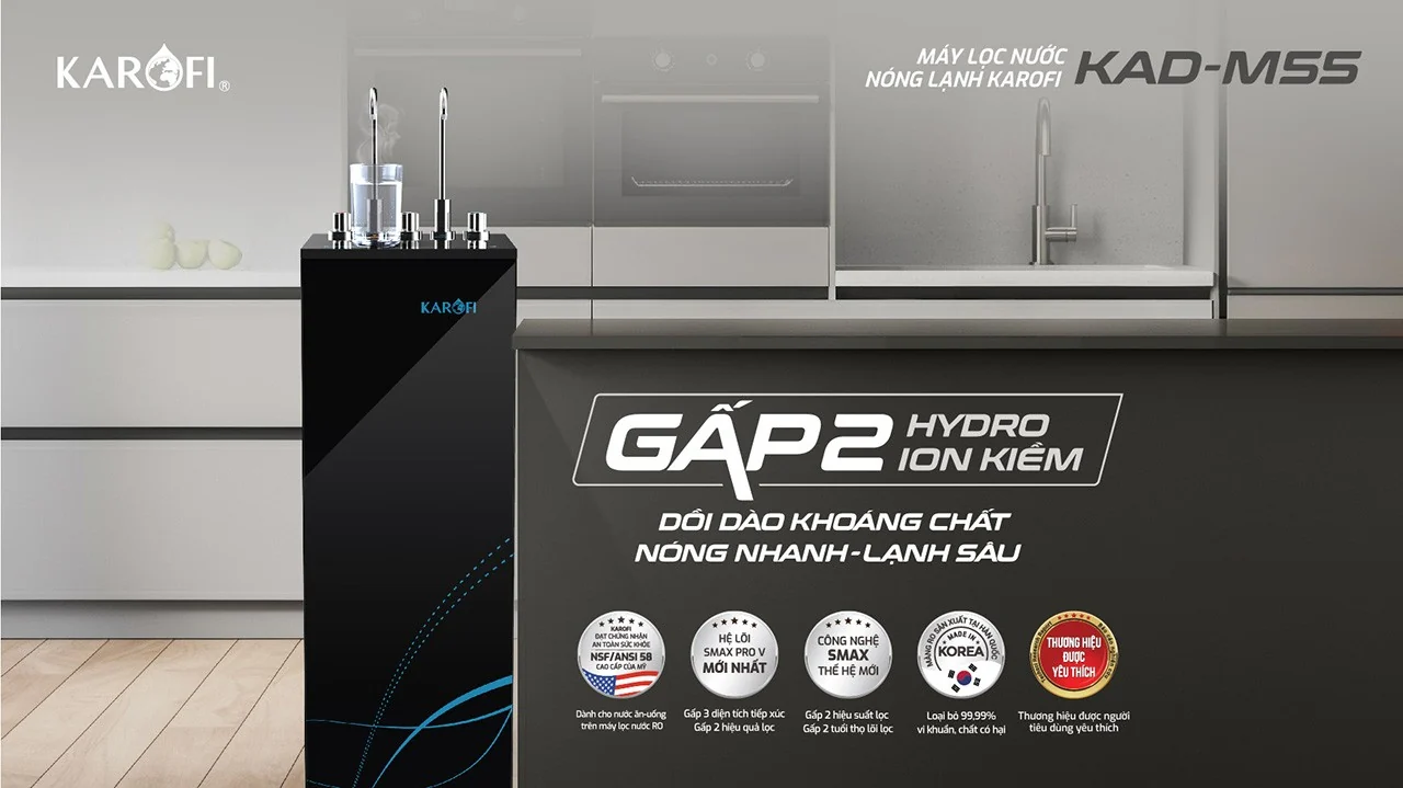 gap-2-hydro-ion-kiem-may-loc-nuoc-nong-lanh-karofi-kad-m55