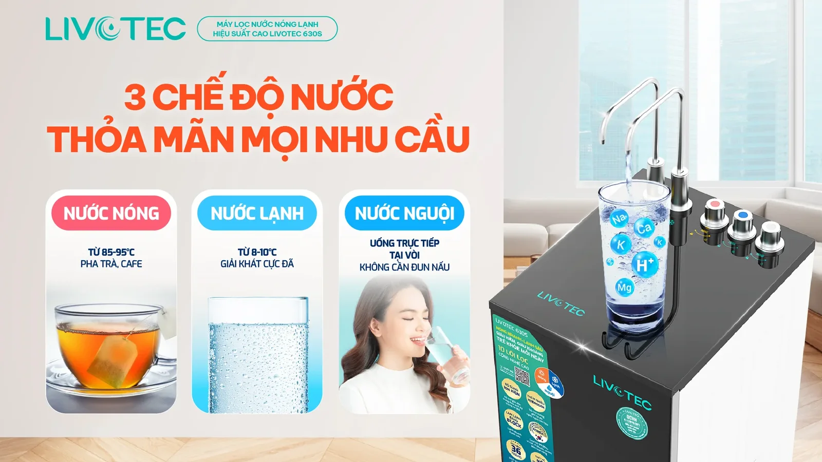 may-loc-nuoc-nong-lanh-livotec-630s-voi-3-che-do-nuoc-tien-loi